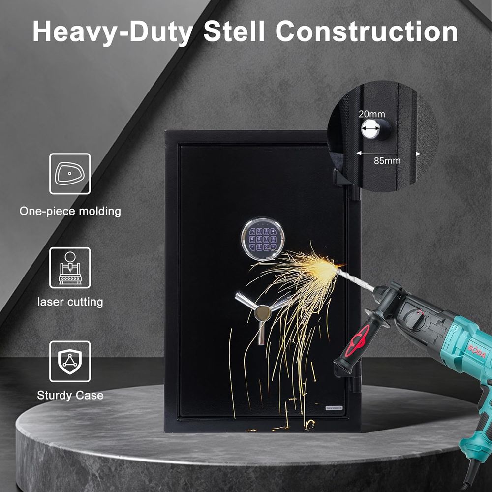 Large Handgun Safe with Digita - Fire Safe Document review and price