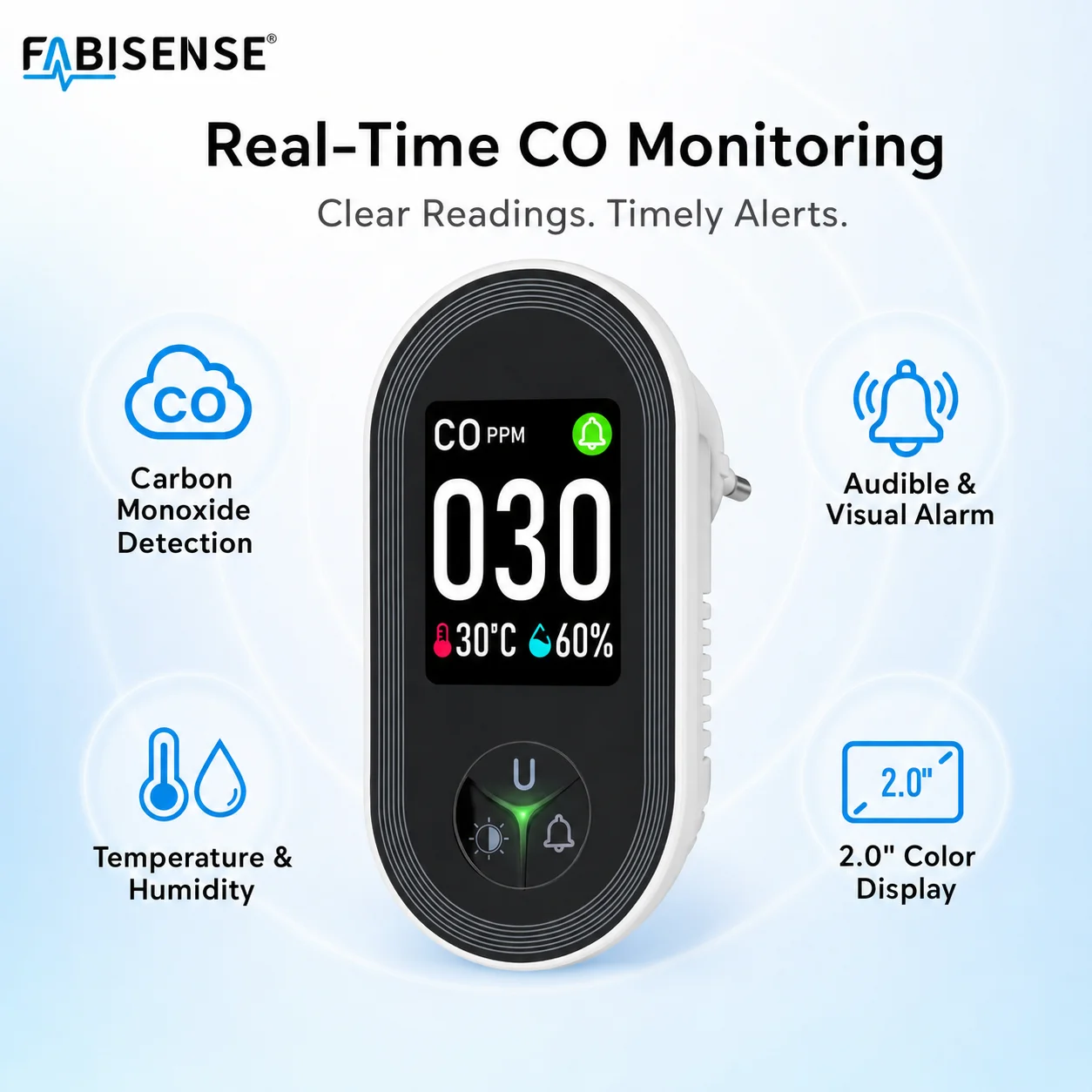 FABISENSE 24D Carbon Monoxide  - Co Detector Plug review and price