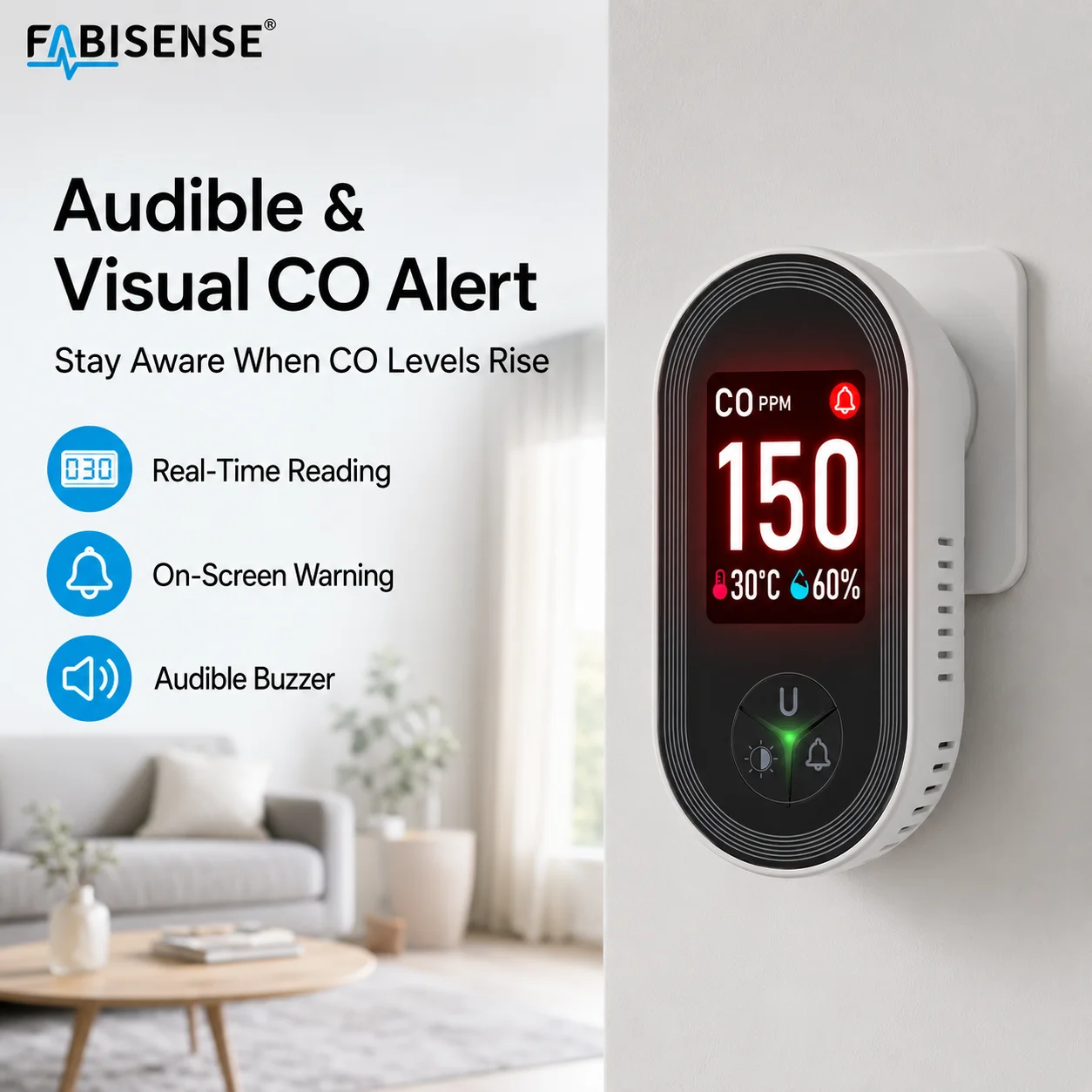 FABISENSE 24D Carbon Monoxide  - Co Detector Plug review and price