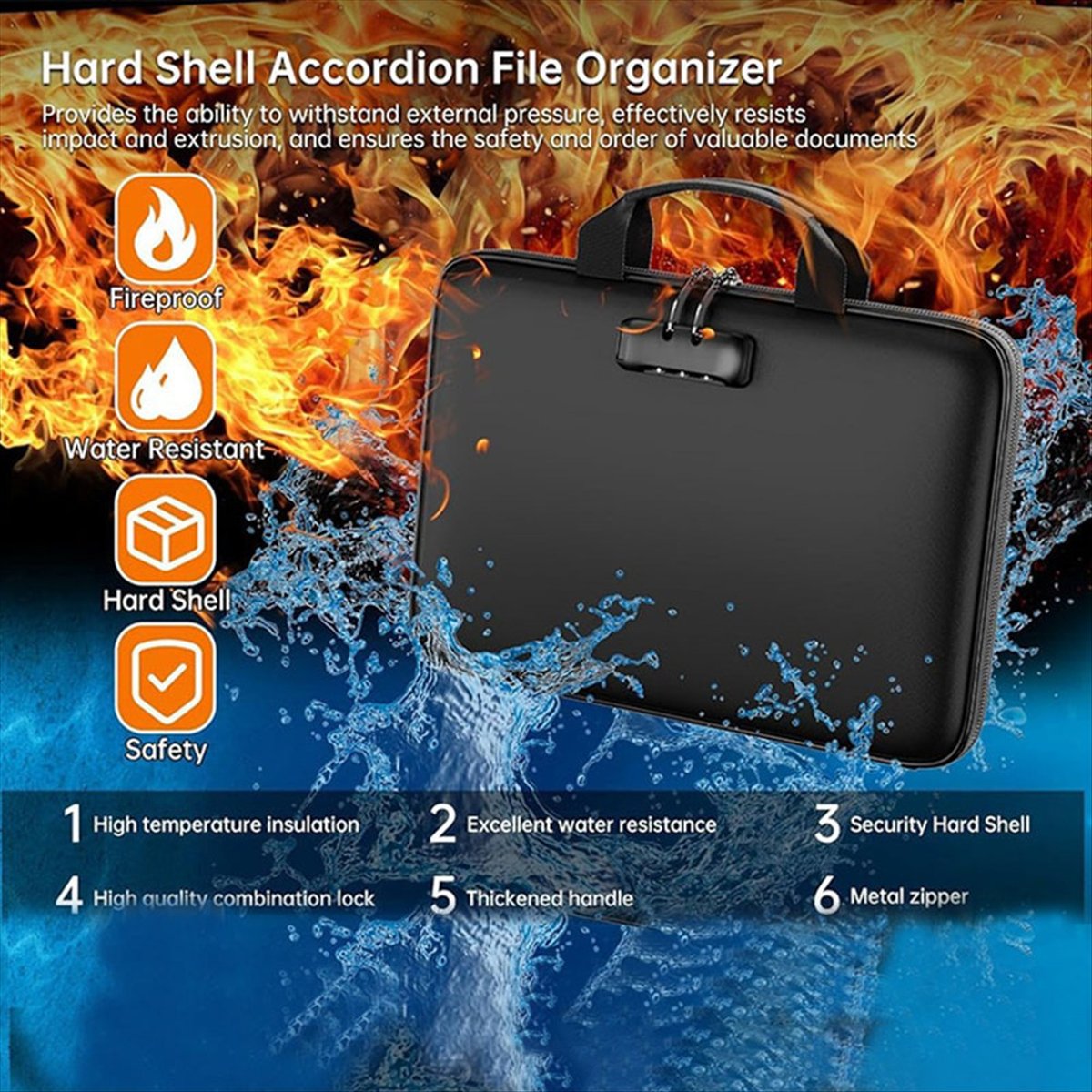 Fireproof Document Organizer B - Fire Safe Document review and price