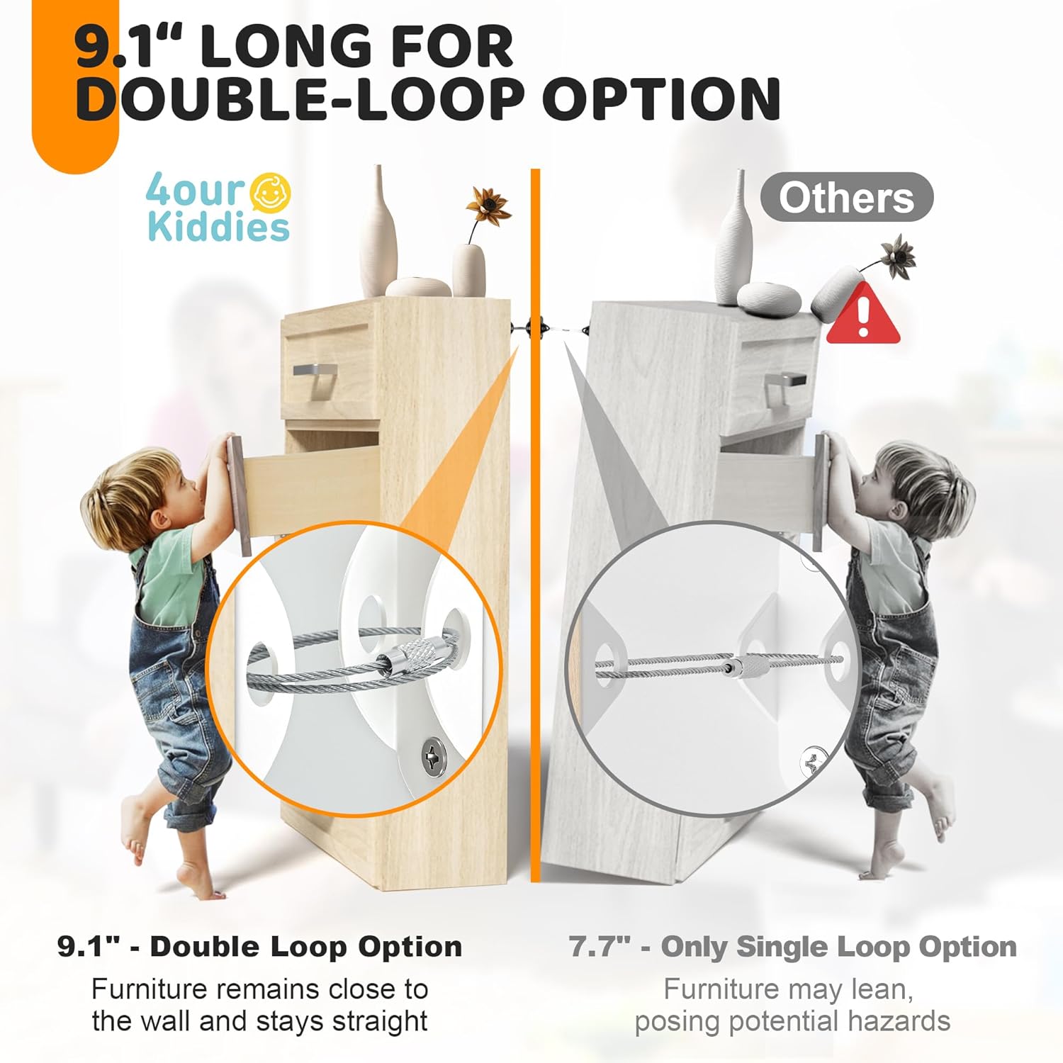 6 Sets Anti Tip Furniture Wall - Earthquake Anchor Strap review and price
